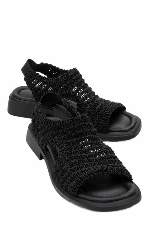 Weave Leather Woven Sandal (Women)