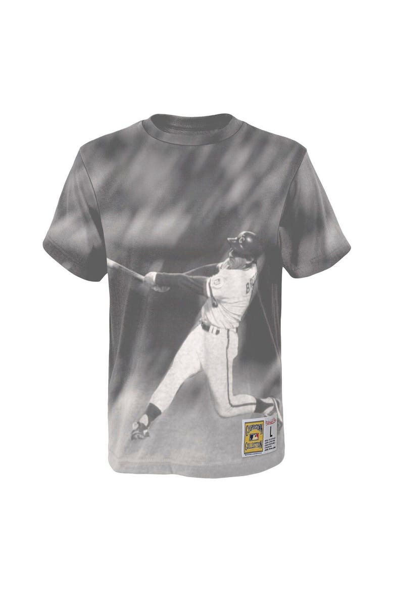 Youth Mitchell & Ness George Brett White Kansas City Royals Sublimated Player T-Shirt, Alternate, color, Gray