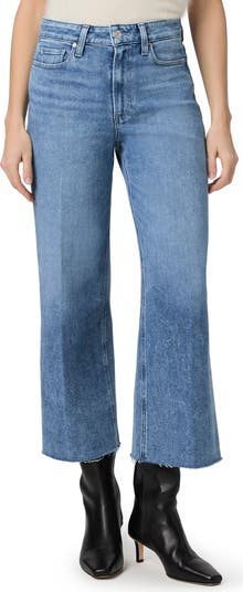 【PORTERNA】Roem Raw Wide Jeans PAIGE Anessa High Waist Raw Hem Wide Leg Jeans | Nordstrom