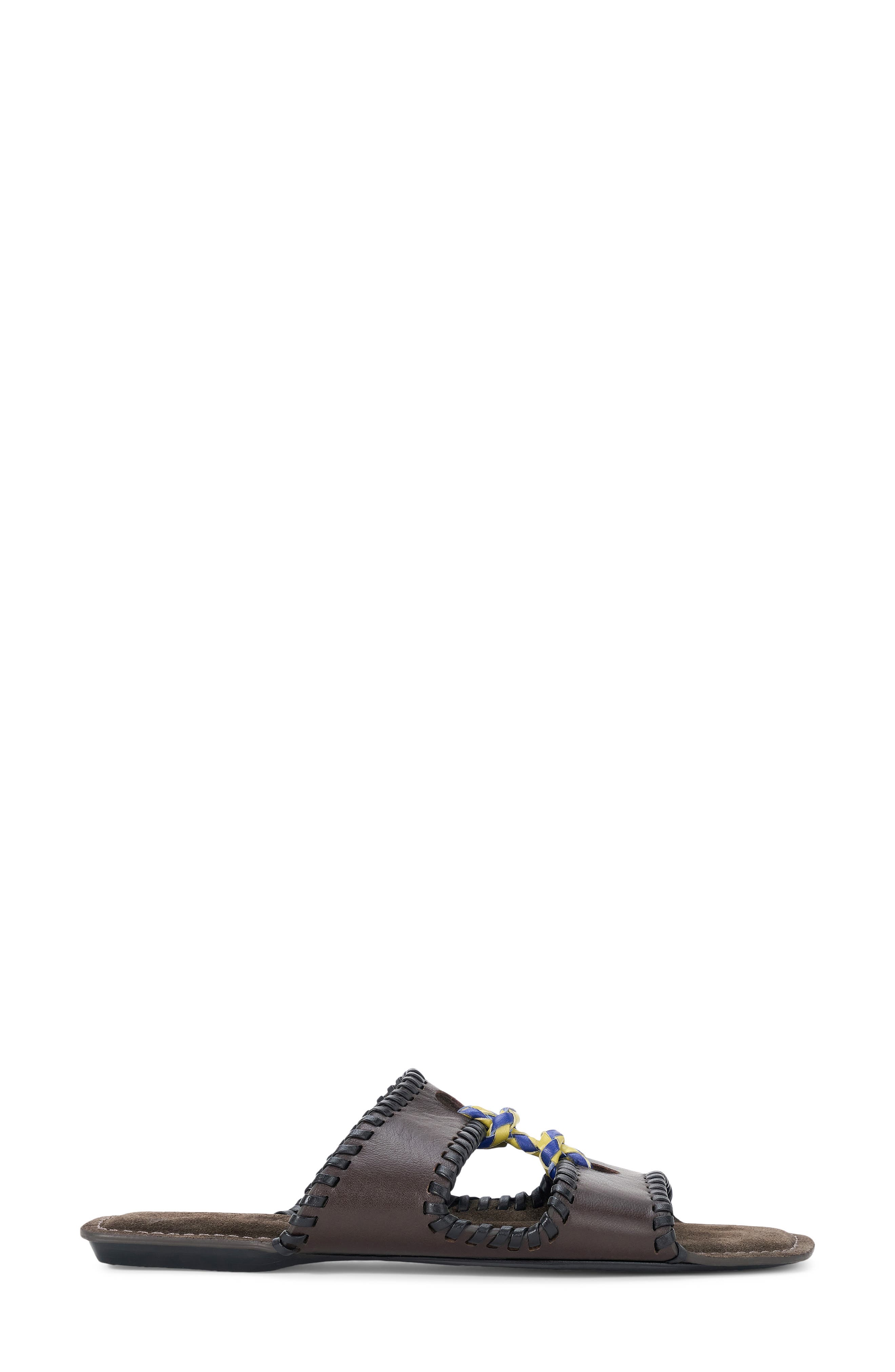 Mara Leather Slide Sandal, Alternate, color, ESPRESSO