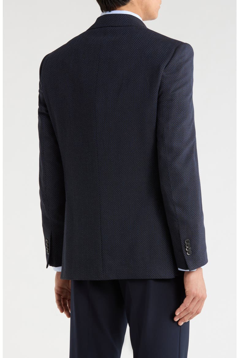 Elex Navy Wool Blend Seersucker Sport Coat, Alternate, color, NAVY