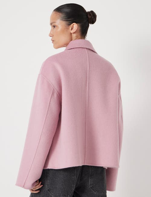 Hush Pure Wool Double Faced Jacket In Pink
