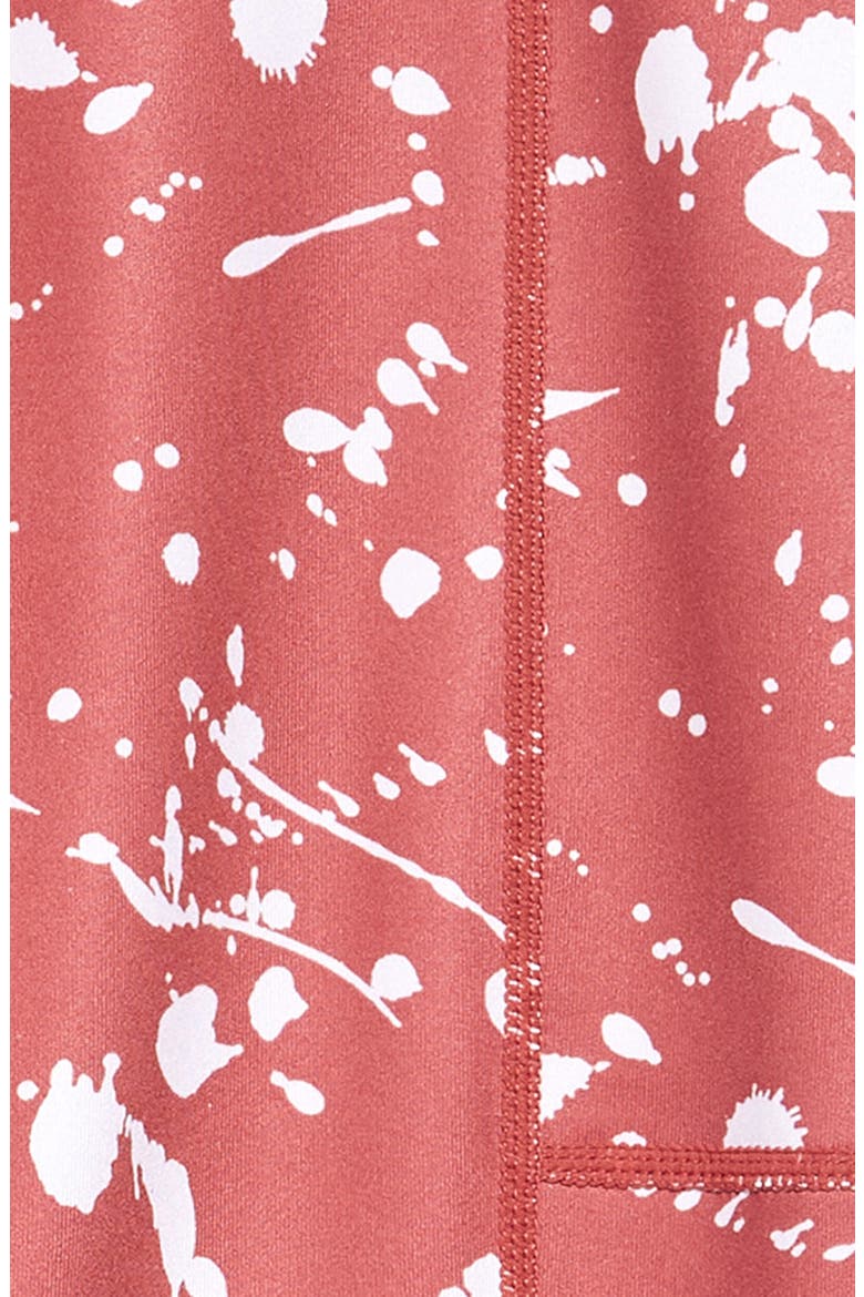 Kids' Print Crop Leggings, Alternate, color, PINK MAUVE NESSIE PRINT