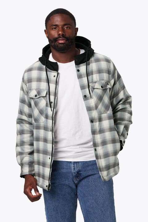 Flannel Heated Hooded Jacket