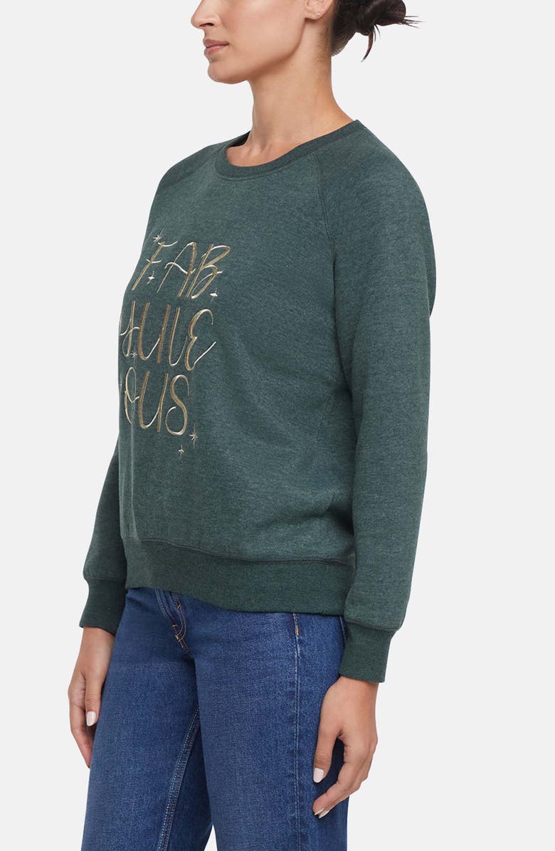 Wildfox Keely Fabulous Sweatshirt, Alternate, color, Heather Pine Grove