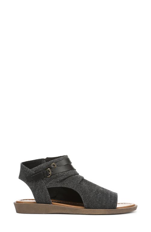 Shop Blowfish Malibu Denver Sandal In Charcoal Denim Fabric