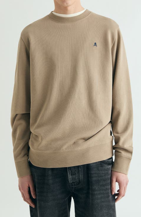 Contrast embroidered sweatshirt