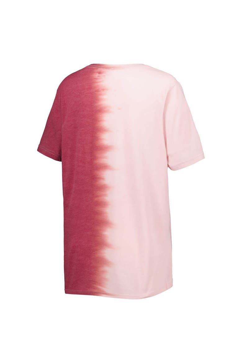 Women's Gameday Couture Crimson Oklahoma Sooners Find Your Groove Split-Dye T-Shirt, Alternate, color, Crimson