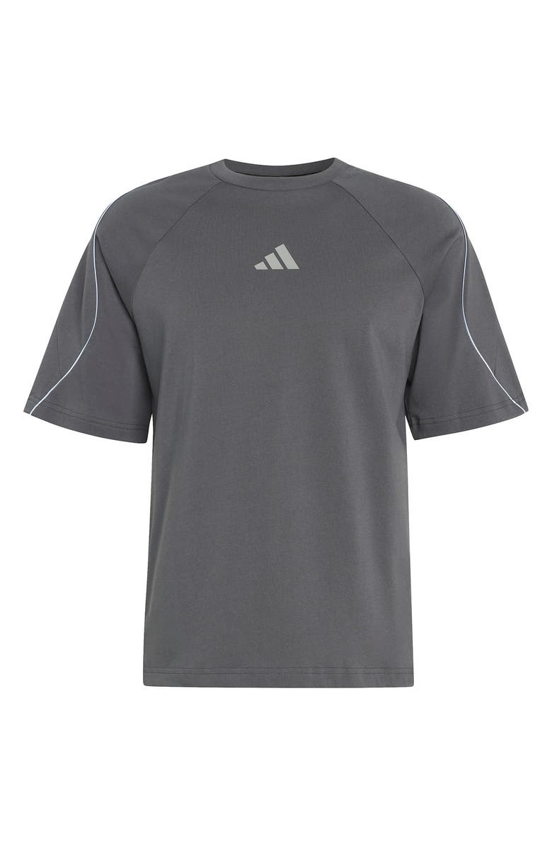 adidas Stadium T-Shirt, Alternate, color, Grey/ Ch Solid Grey/ Blue