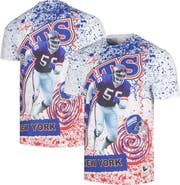 Mitchell & Ness Men's Mitchell & Ness  White New York Giants Retired Player Name & Number Burst T-Shirt