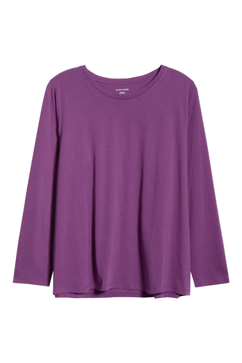 Boxy Organic Cotton Top, Alternate, color, DAHLIA