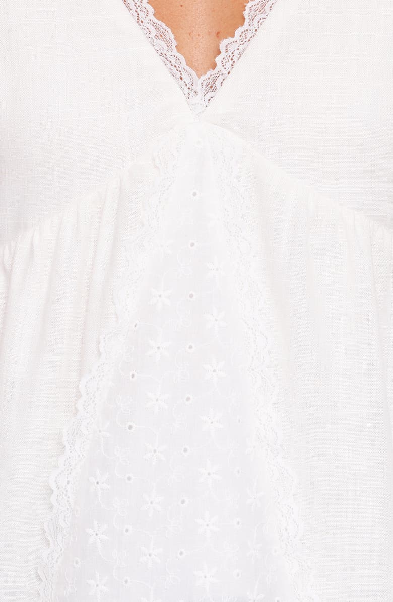 Petal & Pup Aminta Eyelet Lace Sleeveless Top, Alternate, color, White