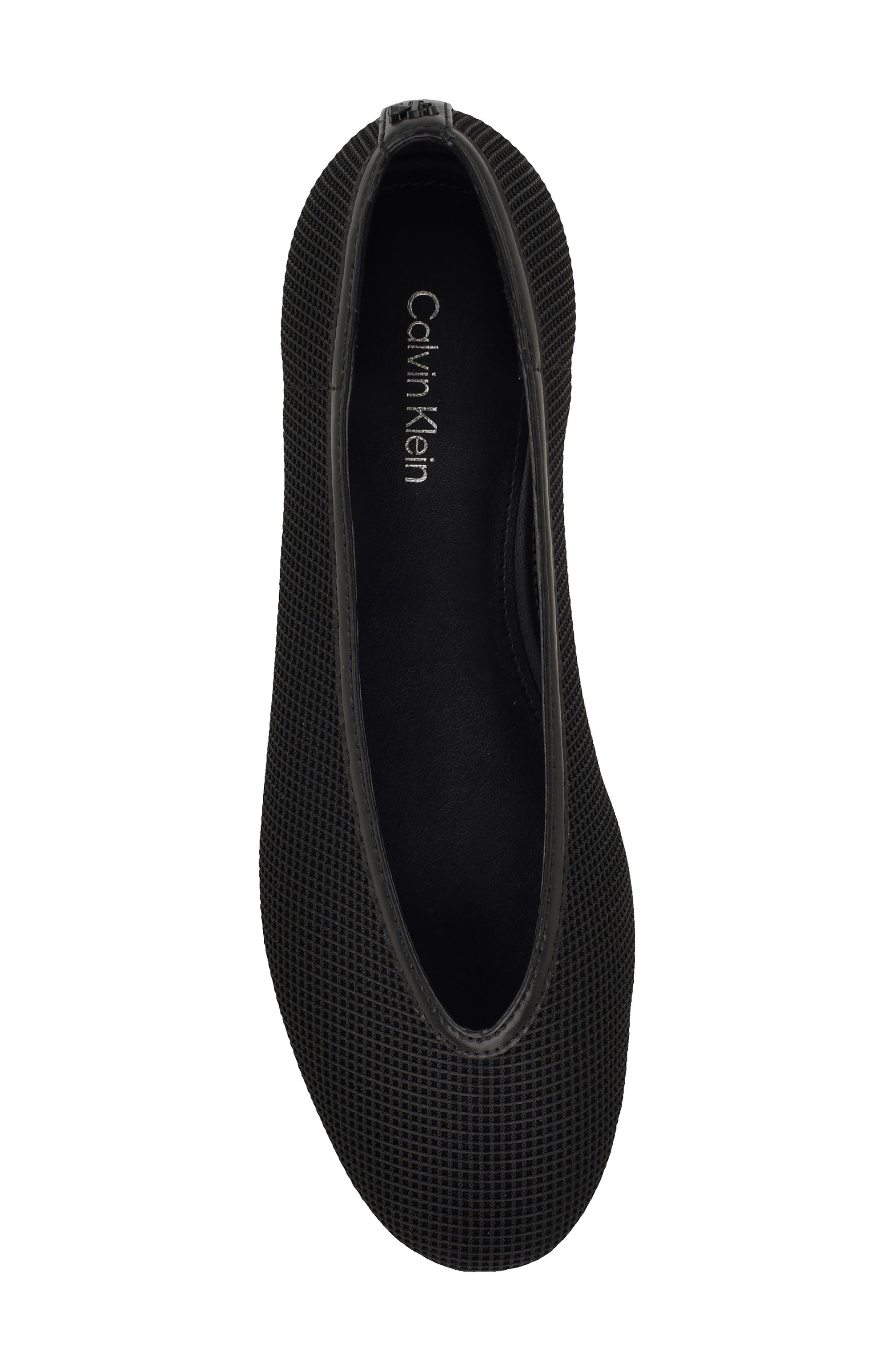 Calvin Klein Zinya Flat, Alternate, color, Black Mesh