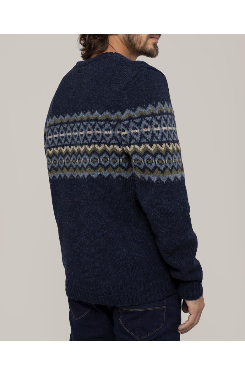 Celtic & Co. Fair Isle Sweater, Alternate, color, Dark Navy