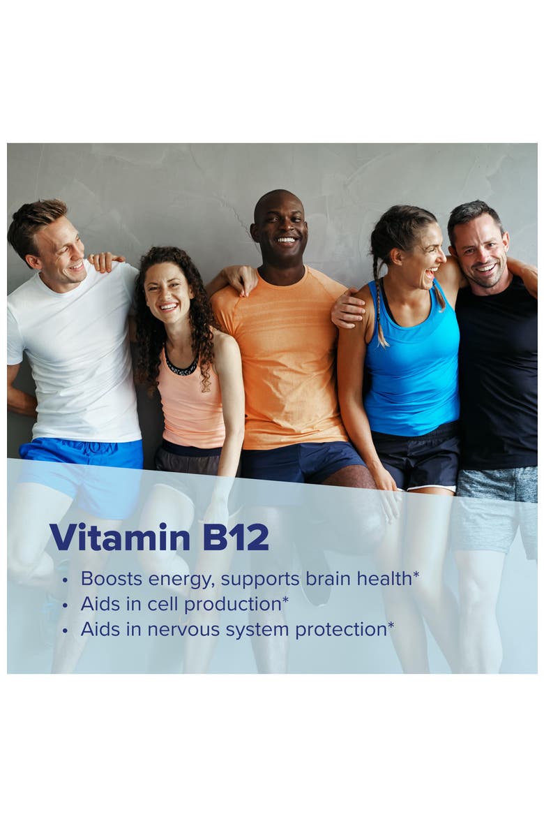 Vitamin B-12 Cyanocobalamin Sublingual Dissolvable Tablets, Alternate, color, White