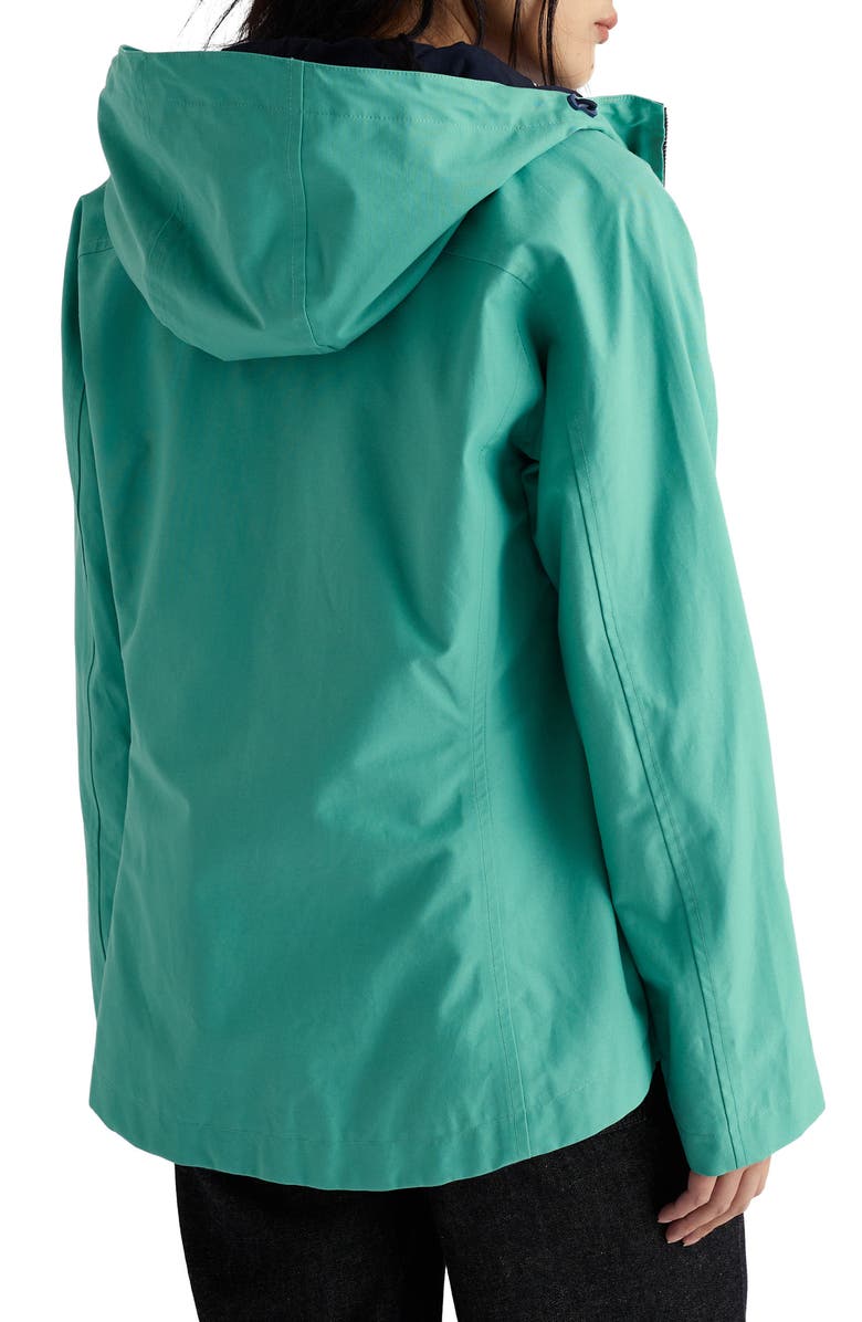 Seasalt Cornwall Waterway Hooded Waterproof Jacket, Alternate, color, Sage Leaf