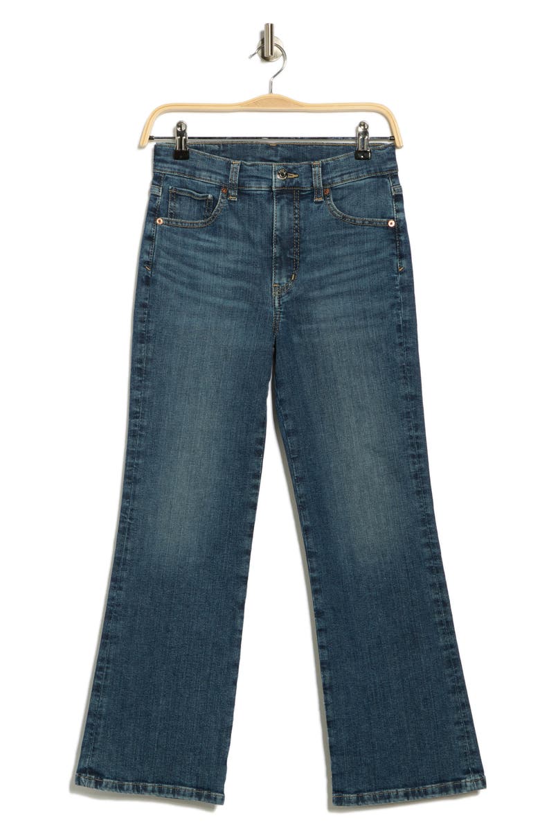 ÉTICA Anya High Waist Crop Flare Leg Jeans, Alternate, color, Chrome Diopside