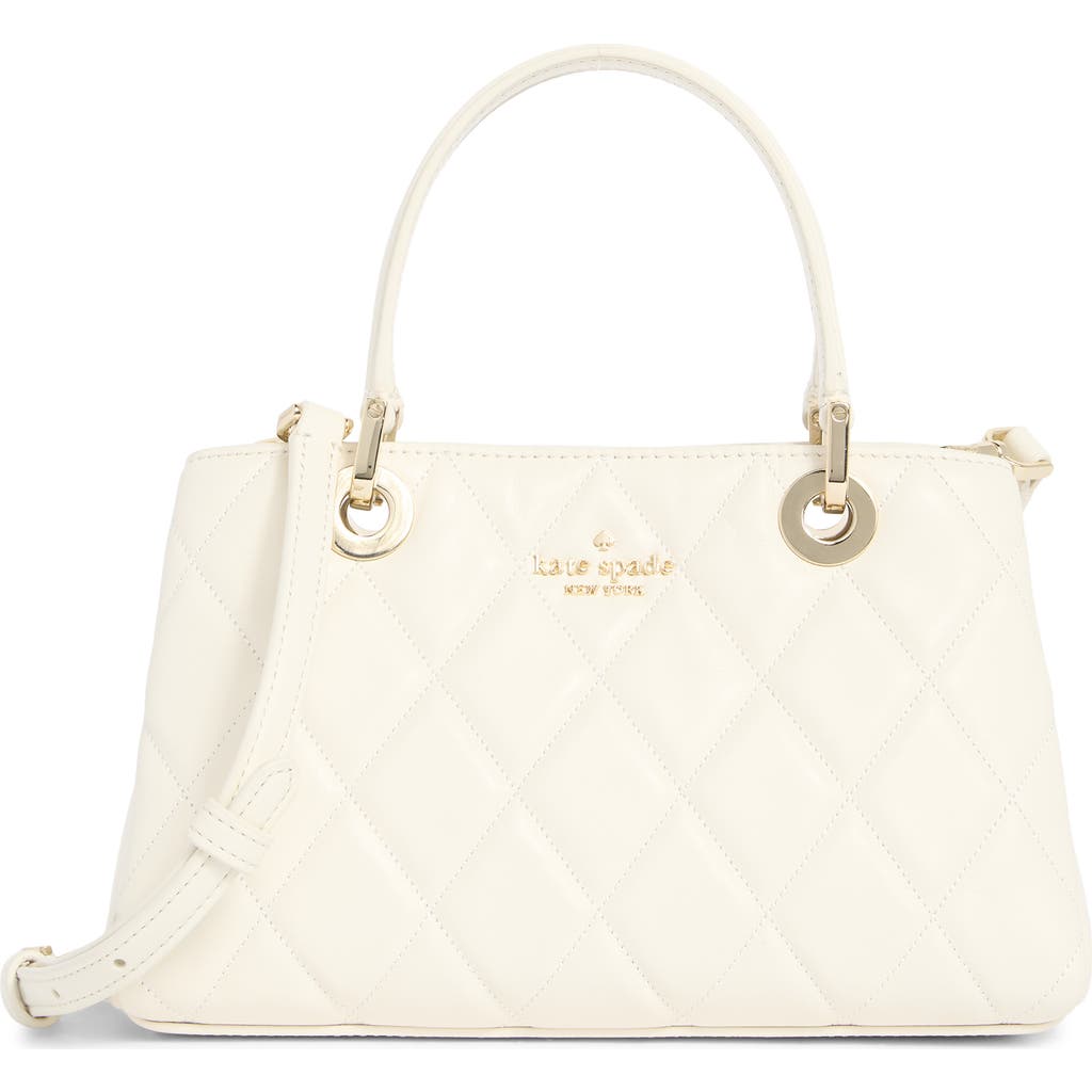 Kate Spade New York Carey Small Quilted Sullivan Satchel Bag In White