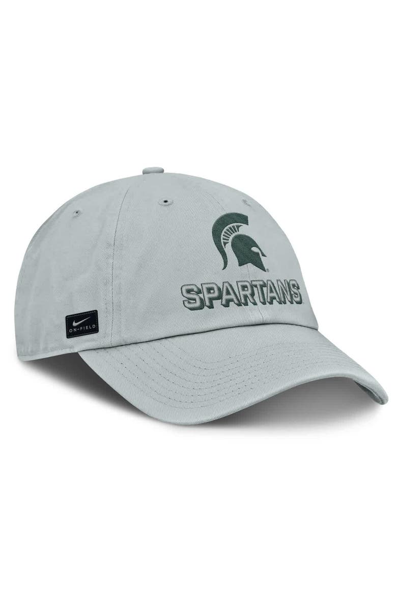 Nike Men's Nike Gray Michigan State Spartans 2025 On-Field Club Adjustable Hat, Alternate, color, Gray