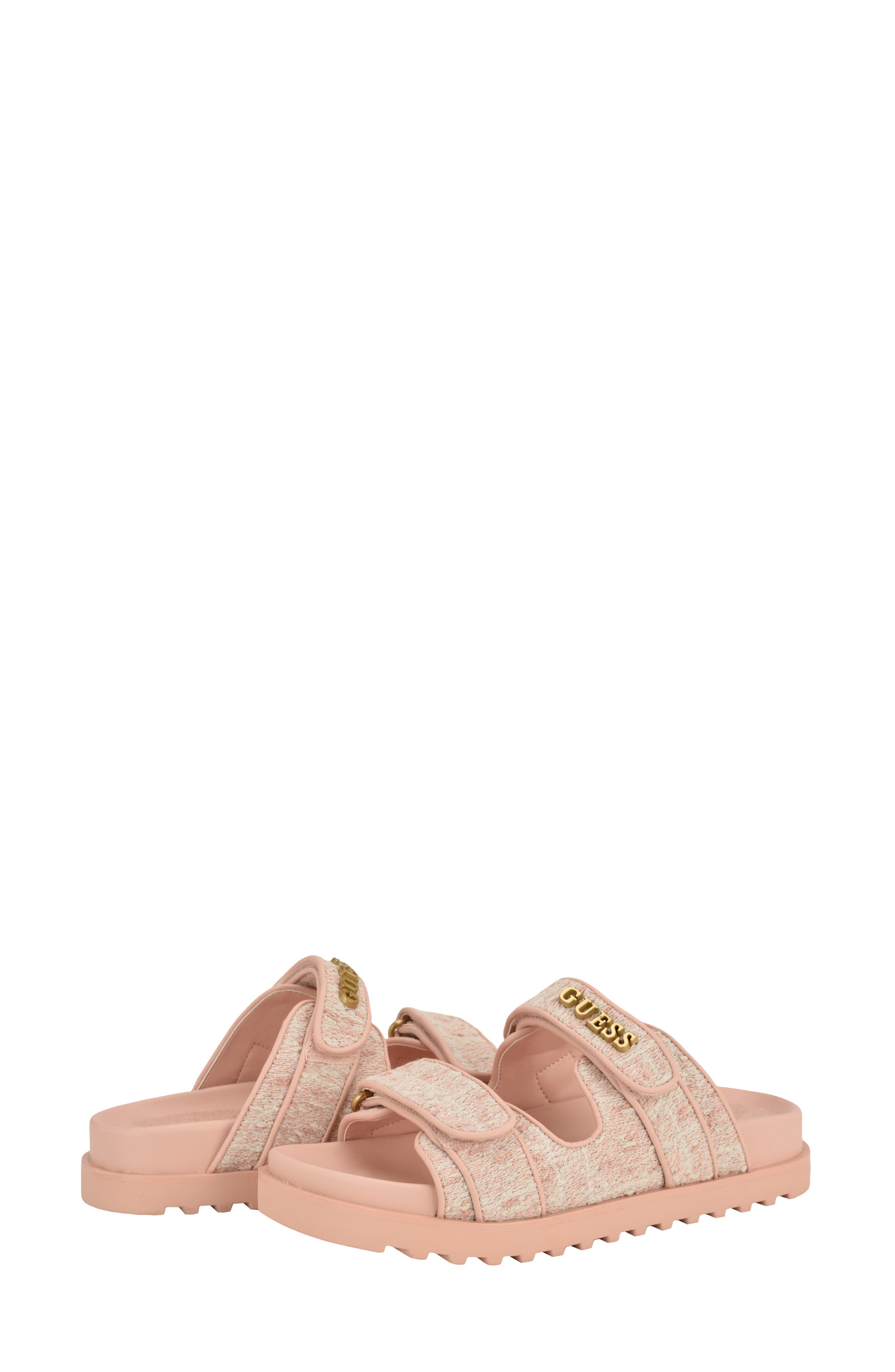 GUESS Fabulonn 2 Double Strap Sandals, Alternate, color, Pink