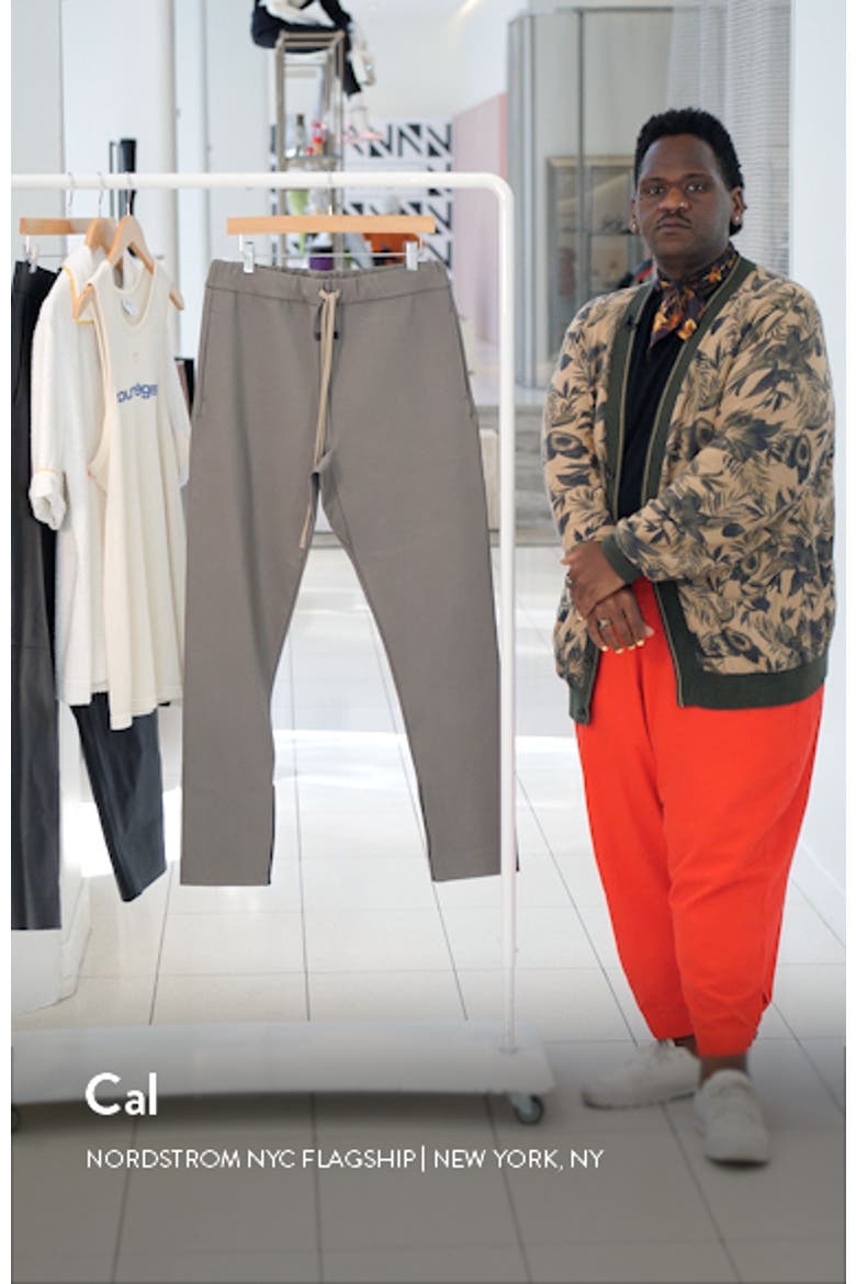 Eternal Slim Fit Drawstring Waist Tricot Pants video