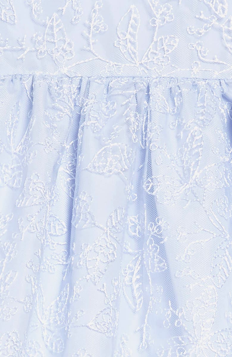 Pippa & Julie Embroidered Flutter Sleeve Dress, Alternate, color, 