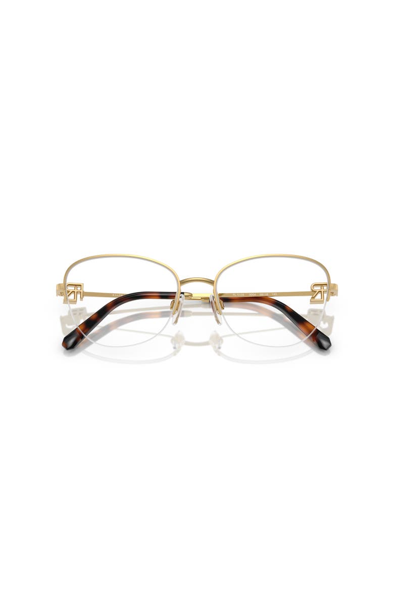 Ralph Lauren 56mm Butterfly optical glasses, Alternate, color, Gold