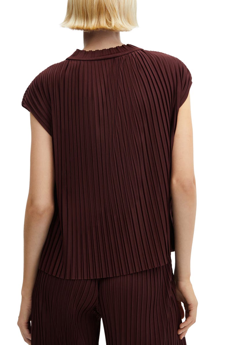 MANGO Forest Pleated Top, Alternate, color, 