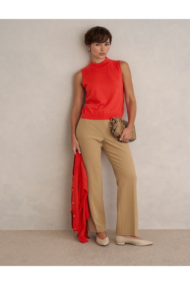 Priya Knitted Vest, Alternate, color, Hibiscus Red
