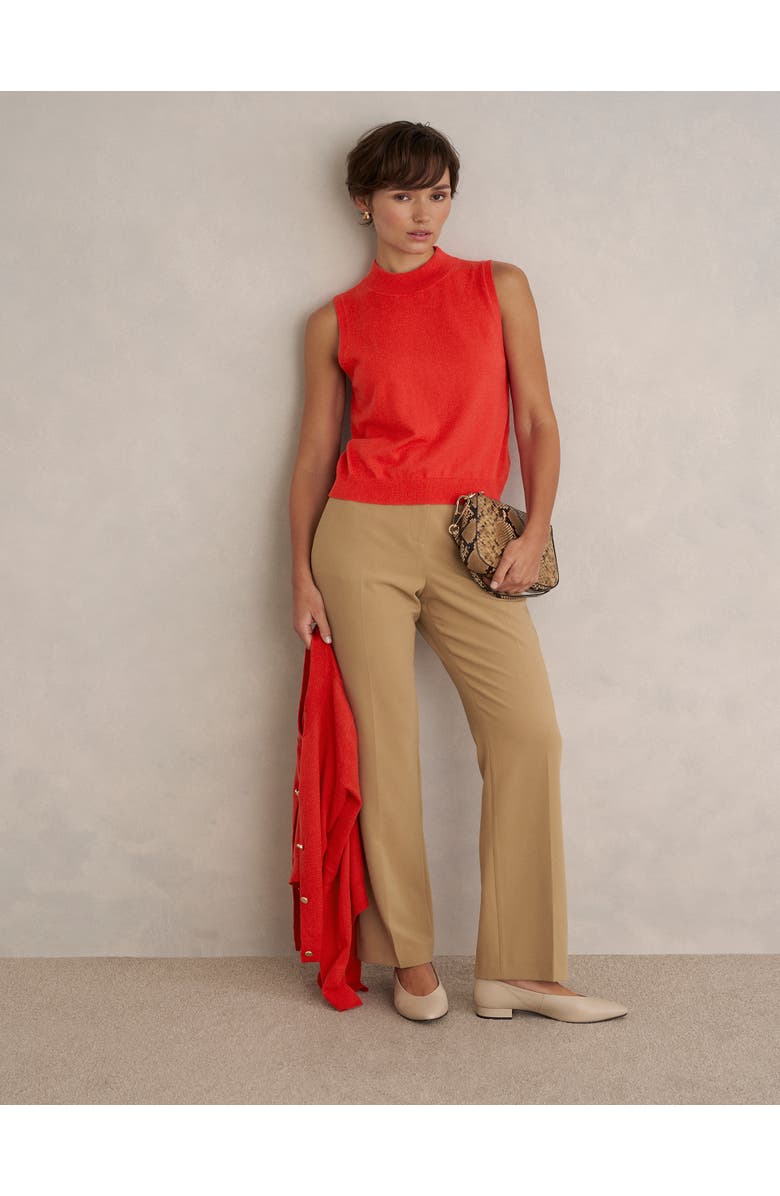 HOBBS LONDON Priya Knitted Vest, Alternate, color, Hibiscus Red