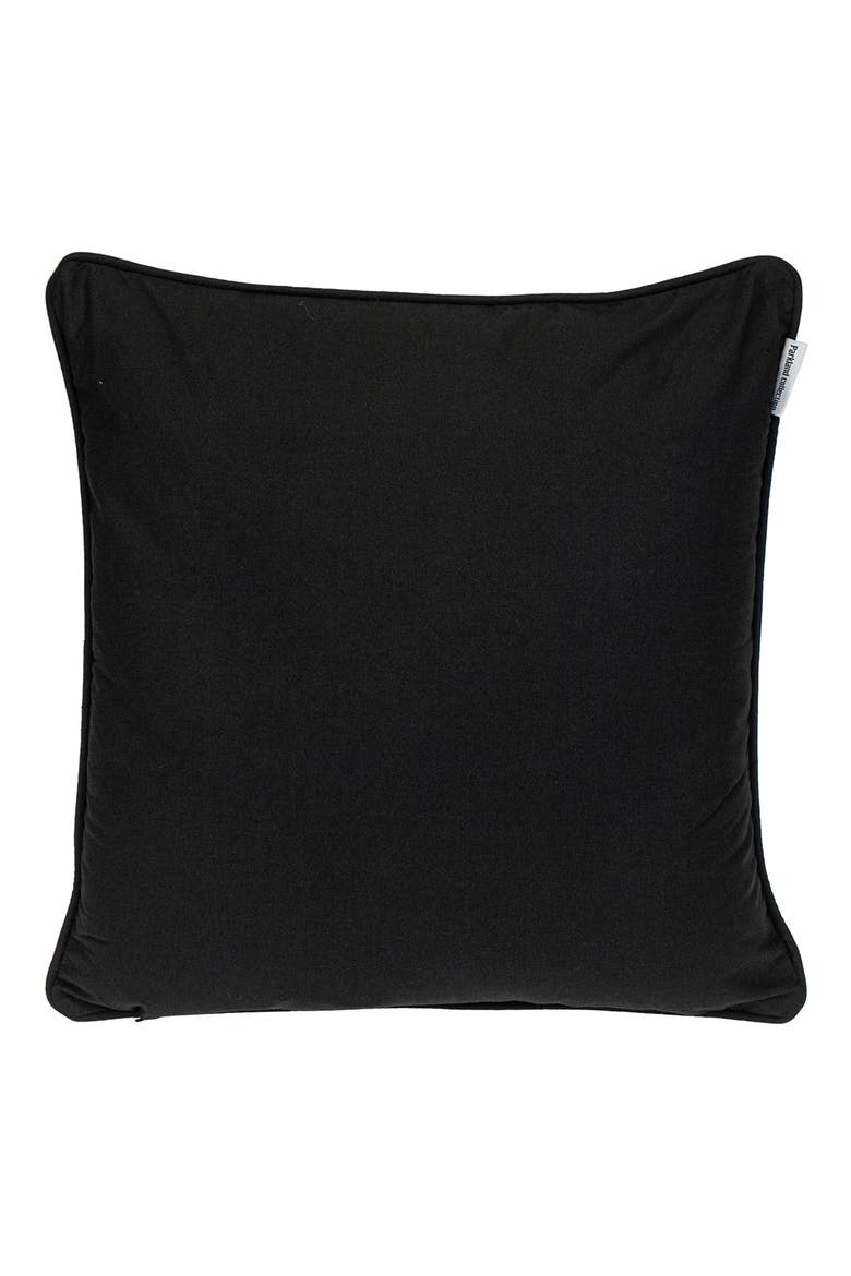 Vega Throw Pillow, Alternate, color, BLACK