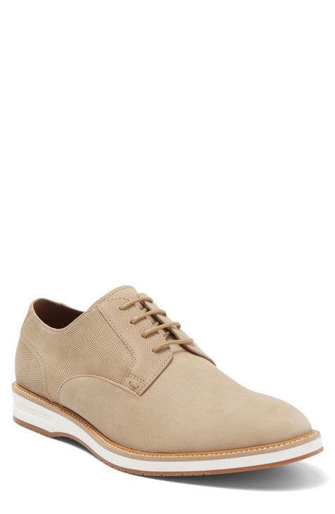 Cream colored mens fashion dress shoes