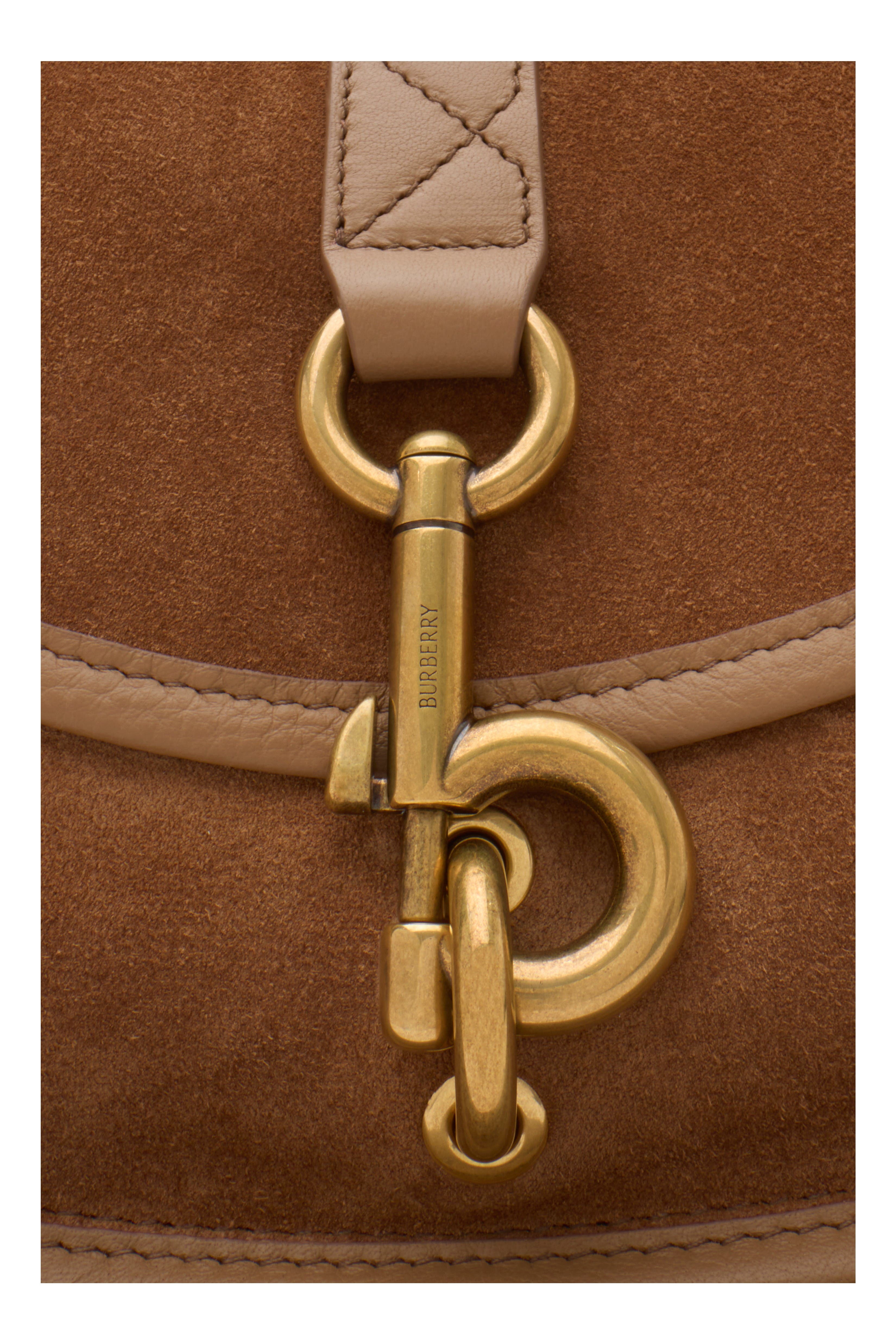 Burberry Small B Clip Messenger Bag, Alternate, color, 