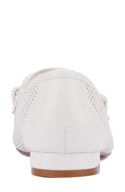 Torgeis Kalina Perforated Loafer In White