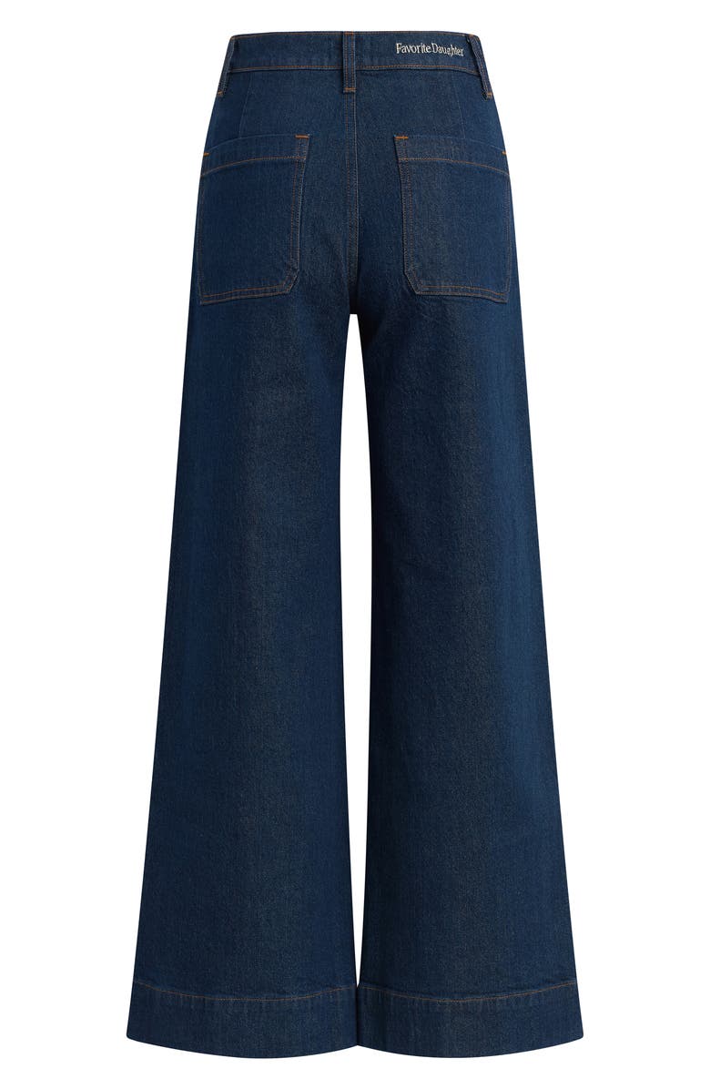 Favorite Daughter The Mischa Shortie Super High Waist Wide Leg Jeans, Alternate, color, Pepper