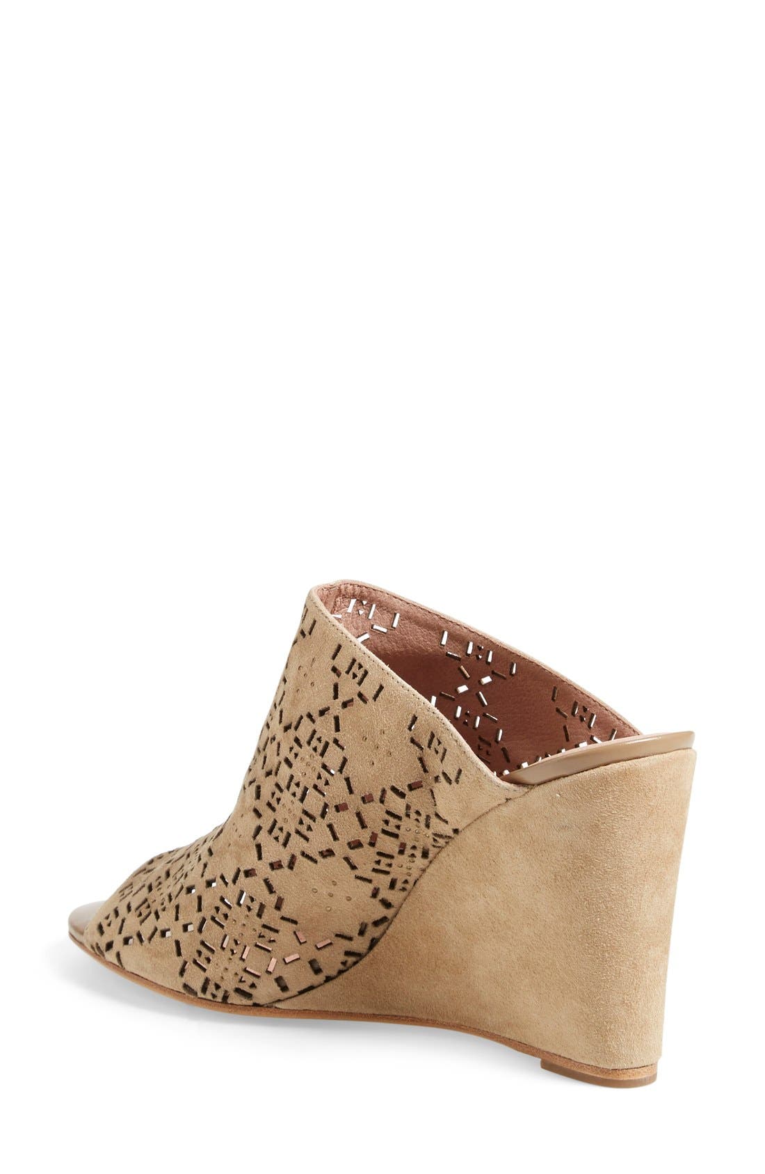'Anita' Wedge Sandal, Alternate, color, CEMENT