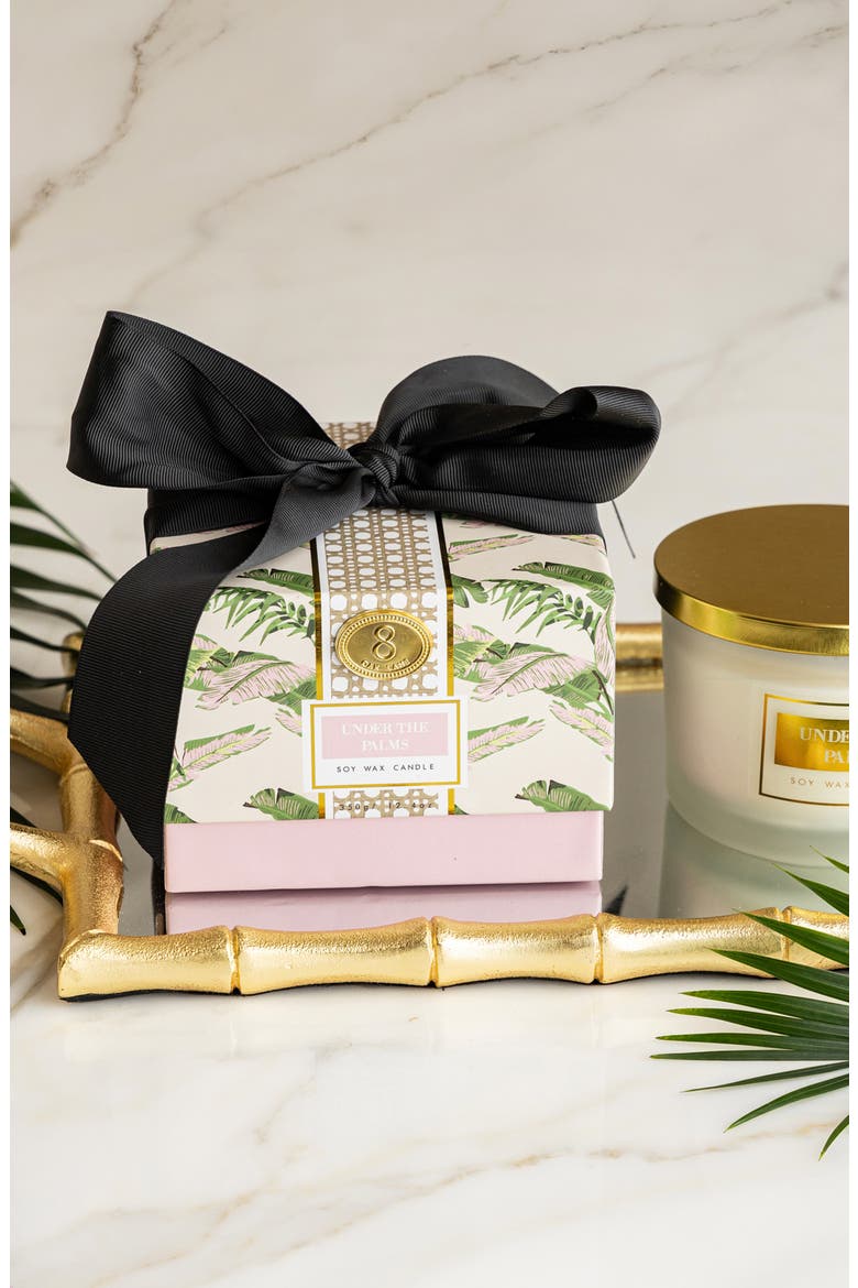 Under the Palms 3-Wick Candle, Alternate, color, PINK