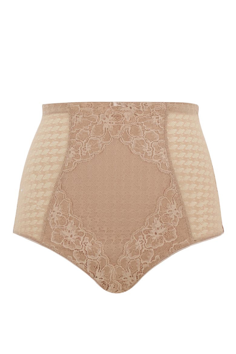 Envy High Waist Shaping Briefs, Alternate, color, HONEY