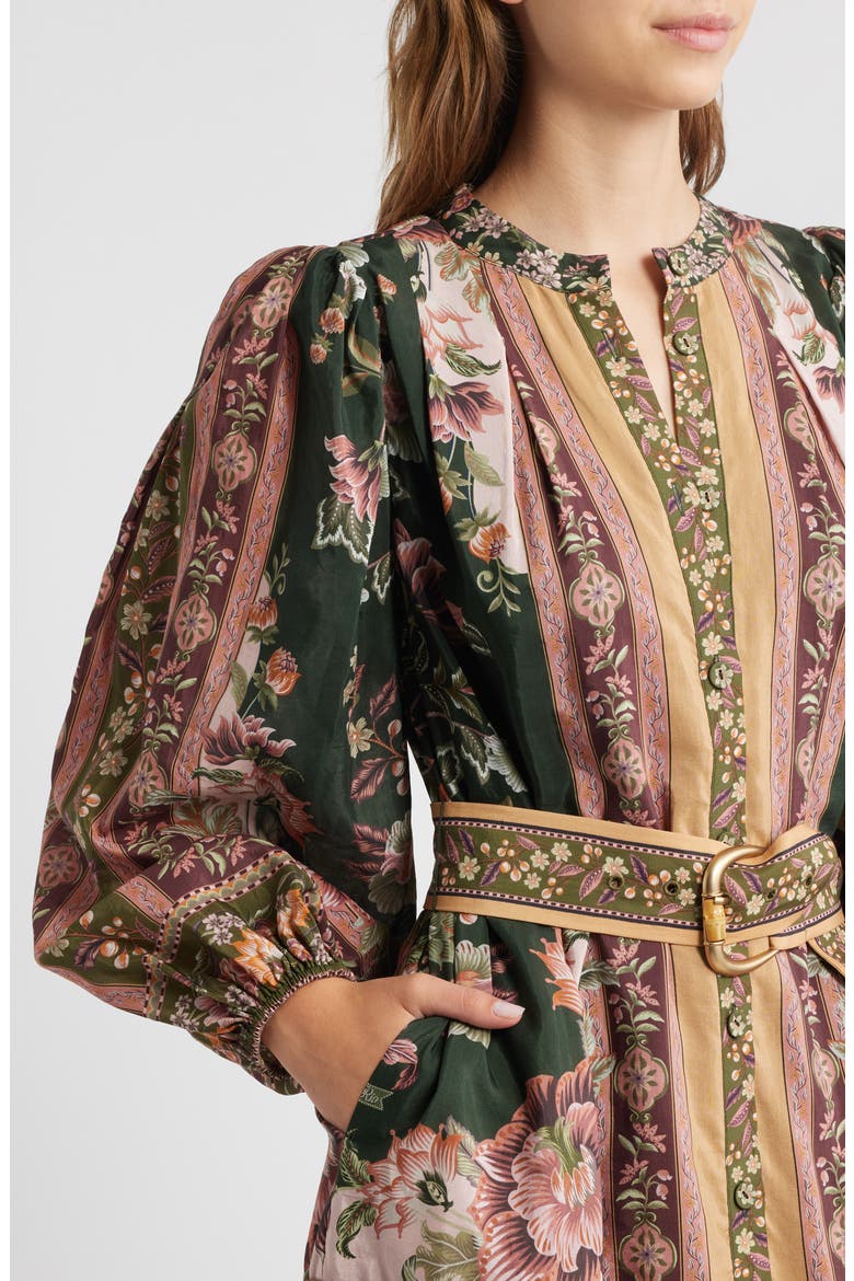 green flowering garden tree mini dress FARM RIO