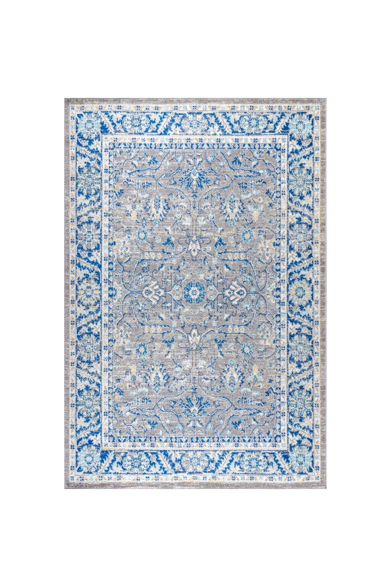 Modern Persian Boho Vintage Area Rug, Main, color, Gray/Navy