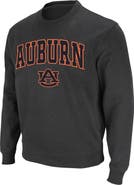 COLOSSEUM Men's Colosseum Charcoal Auburn Tigers Arch & Logo Crew Neck Sweatshirt