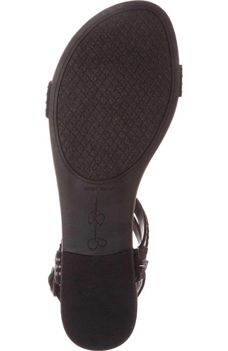 Jessica Simpson 'Karessa' Studded Flat Sandal, Alternate, color,