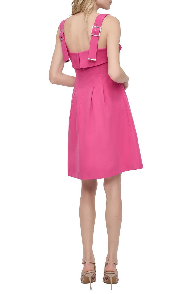 DKNY Sleeveless Fit & Flare Sundress, Alternate, color, Vivid Pink