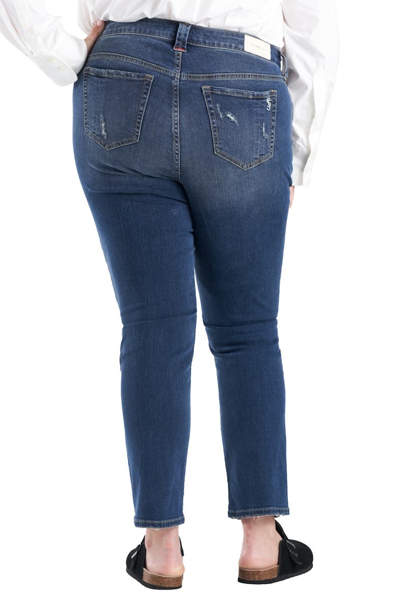 SLINK Jeans High Waist Distressed Straight Leg Jeans, Alternate, color, Maggie