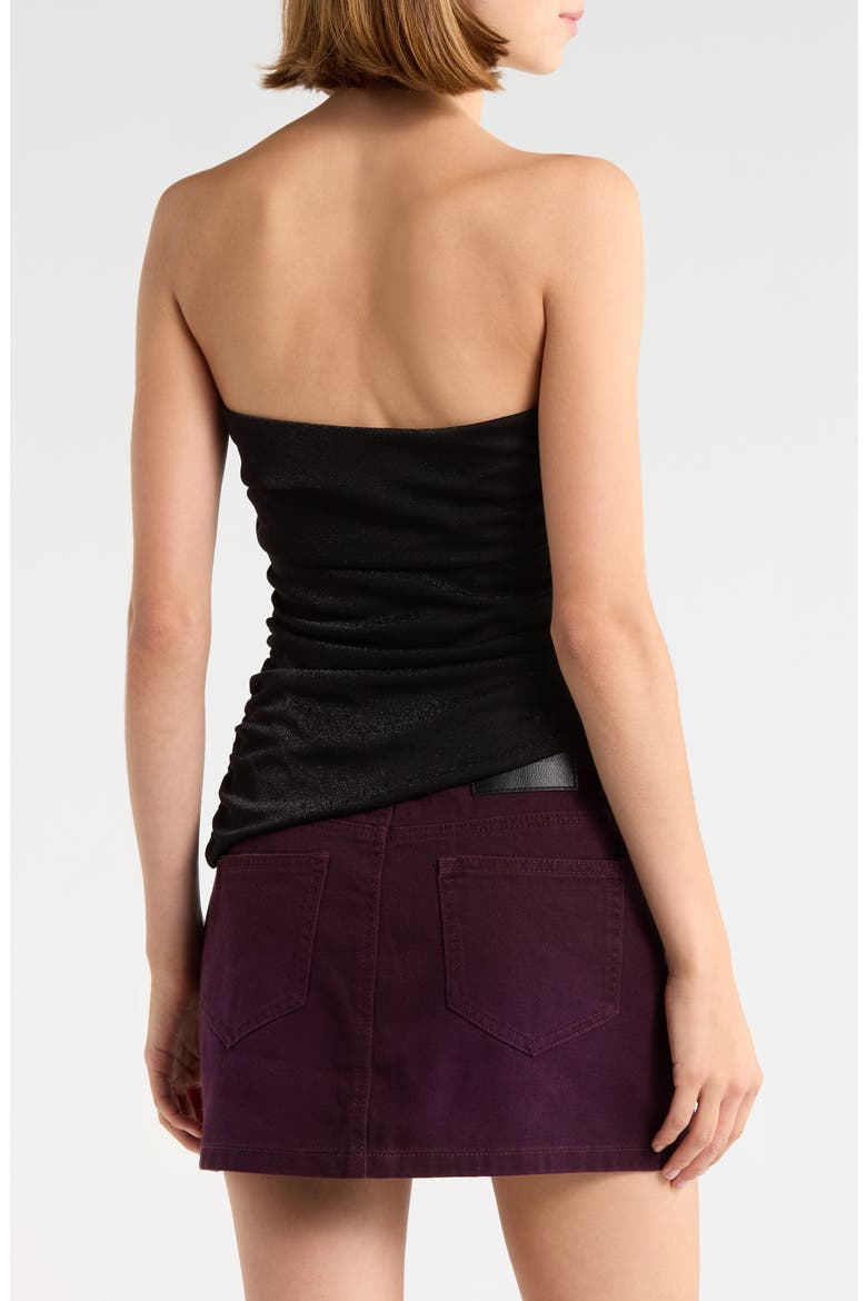 Reminisce Hardware Strapless Top, Alternate, color, BLACK