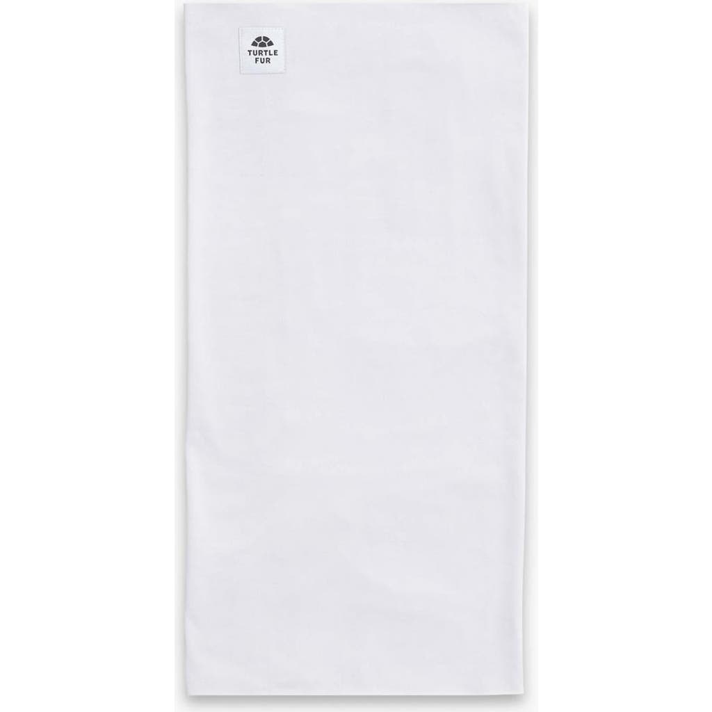 Turtle Fur Comfort Shell Tube Neck Gaiter In White