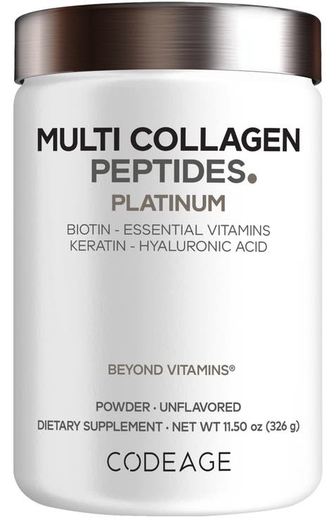 Platinum Multi Collagen Protein + Biotin Powder Supplement