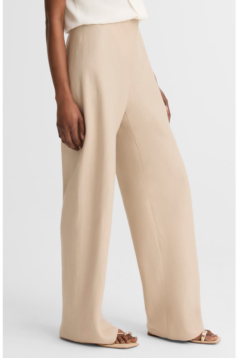 Colette Wide Leg Linen Pants, Alternate, color, PUMICE STONE