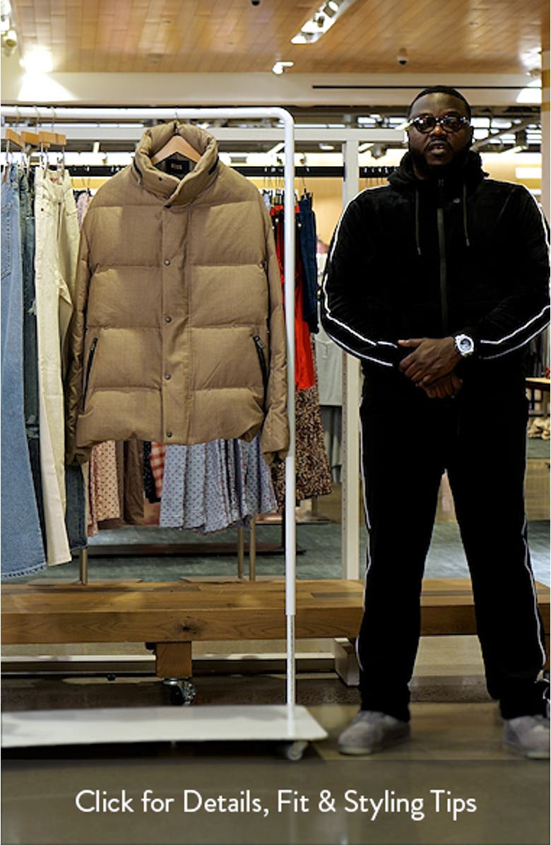 Doverso Quilted Hooded Wool Puffer Coat, sales video thumbnail