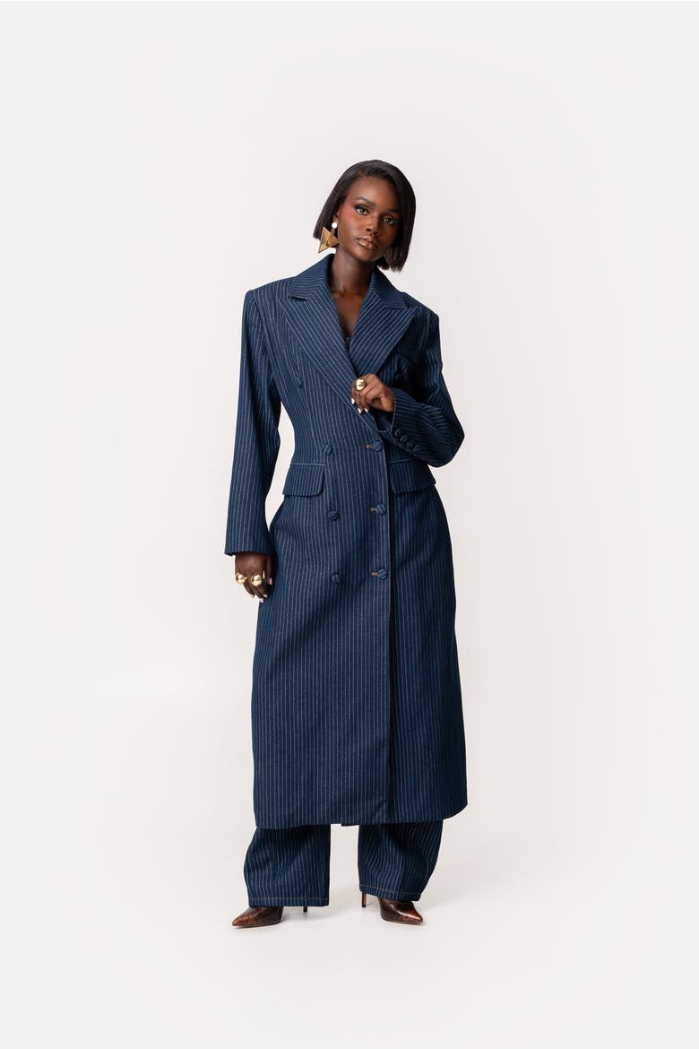 Eden Long Jacket, Alternate, color, Denim